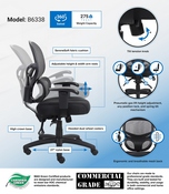 Boss Multi-Function Mesh Task Chair, B6338